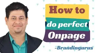 Onpage optimization for Beginners | How to do onpage SEO in 2020