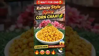 Railway Station Wali Spicy Corn Chaat🌽😱| 5 Min Street Snack Hack | Shorts 2026 #shorts #shortsfeed