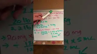 Body Weight Dosage Calculation nursing  #weight #maths #nursing #howto #school #math #learn