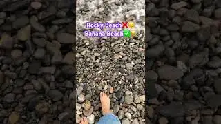 My first try for walking in Rocky Beach 🥲🫠😂 #nice #travel #shorts