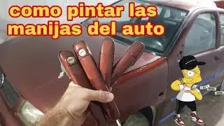 como pintar las manijas del auto
