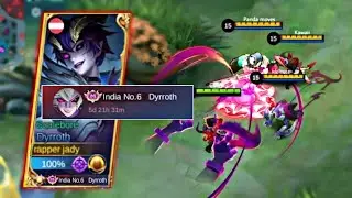 DYRROTH ENDLESS BATTLE + TRIPLE PENETRATION ITEM IS INSANE!!😱 DYRROTH BEST BUILD 2023(Must try this)