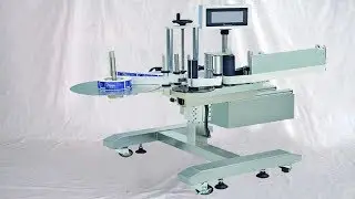 working process of carton labeling machine in animation customized labeller for boxes 紙箱側面貼標機流水線設備