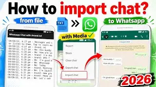How to Import Exported Chats from .txt file to Whatsapp in Android | WAViewer | Apkpure