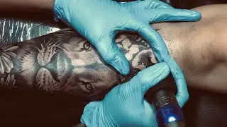 Tattoo real-time video Lion Tattoo
