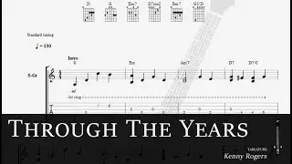 LEARN Through The Years - Kenny Rogers TAB (Guitar Pro fingerstyle)