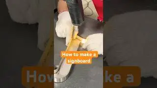 How to weld a stainless steel sign letter?#signmaking #signage  #sign #welding #laser #dailywork