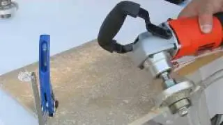Polishing the edge of a travertine tile