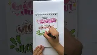 🍀Apreciemos este maravilloso t&iacute;tulo!! #art #lettering #plumones #tutorial #aesthetic #calligraphy