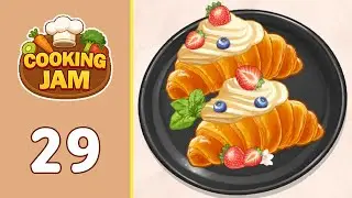 Cooking Jam Level 29 Croissant | Every Puzzle Solved! 🎯