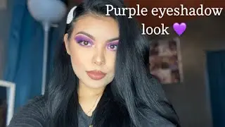 All purple eyeshadow look| quarantine| LIZEIDI CASTRO