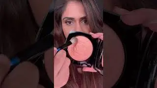 Chanel Oversize Illuminating Face Powder in Precious Coral #chanel #swatches #demo #makeup #shorts