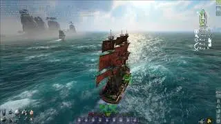 Atlas Sails Away! Attack on a enemy Brigantine