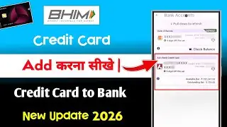 Bhim App me Credit Card Add Kaise Kare | bhim app se credit card se paise kaise nikale 2026