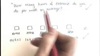 How to - design survey questions with timeframes and answer boxes