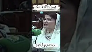 Opposition Protest In Punjab Assembly | CM Punjab Maryam Blasting Speech in Punjab Assembly Session