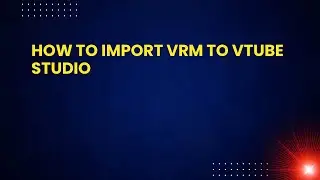 Как импортировать VRM в VTube Studio