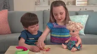 Малышка хочет есть Baby Alive Super Snacks Snackin Noodles Baby Blonde