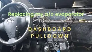 Part1 / DIY Replacing of a/c evaporator [vios] [batman]( Pulldown dashboard)