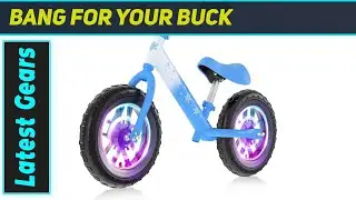 Magical Frozen Balance Bike: Light-Up Wheels & Endless Fun for Toddlers!