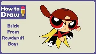 How to Draw Brick (Rowdyruff Boys) ✍️ | Powerpuff Girls Art Tutorial 🎨 #drawing #arttutorial