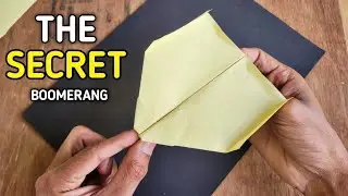 The Secret Fold That Makes a Paper Airplane Return ✈️ | Easy Folding Tutorial