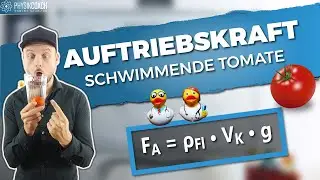 Schwimmende Tomate und die Auftriebskraft | Physik Grundlagen