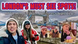 Filipino Travel Creators Explore London: Ube Desserts, COVID Memorial and Thames River