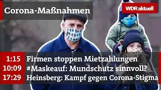 Schutzmasken: Ausweg aus der Corona-Pandemie? | WDR Aktuelle Stunde