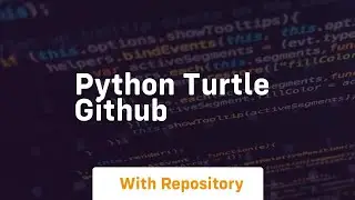 python turtle github