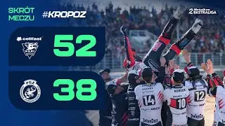 Speedway. Żużel. Mecz: Osłabione Wilki z pewnym zwycięstwem (skrót #KROPOZ 52:38, 27.04.2025)