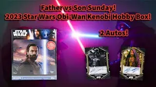 Father vs Son Sunday! 2023 Star Wars Obi-Wan Kenobi Hobby Box!