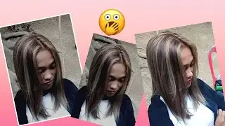 DUST/SILVER HIGHLIGHTS😱/DARK BLONDE TUTORIAL. How to color hair/easy way using cap/madaling paraan..