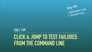Click & Jump to Test Failures from the Command Line (iTerm2)