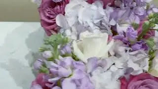 Wedding colors: lavenders, purples, white and ivory