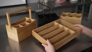 Bamboo Flatware Holders - RWB0430, RWB0431, RWB0469, RWB0471- Restaurantware
