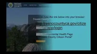 Fresno County Citizen Portal Account Setup Tutorial