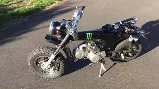 Chrome risers 50mm Dax custom Drag bar
