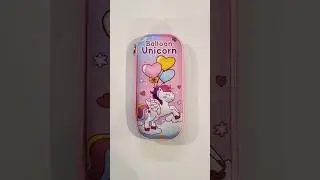 Cute Pink Unicorn Pencil Case With Fancy stationery #pencilbox #stationery #backtoschool #unicorn