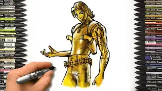 How To Draw Outlaw Midas | Fortnite Lawless | Drawing Tutorial  #fortnite #fortnitelawless