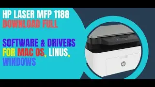 How to download Full Software and Drivers || HP Laser MFP 1188w printer