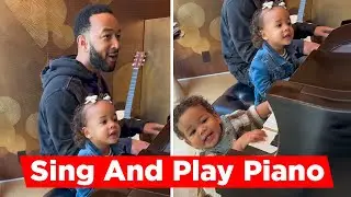 John Legend's Son Wren And Daughter Esti Sing And Play Piano To Dad's New Song