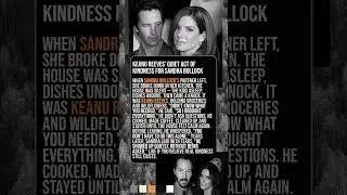 Keanu Reeves&rsquo; Quiet Act of Kindness for Sandra Bullock 💐 | True Hollywood Friendship