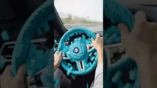 Blue & Turquoise LEGO BMW Steering Wheel 💙💚 &mdash; Will It Snap or Steer? (POV)#bmw #lego #asmr #pov