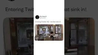 Elon Musk Enters Twitter Headquarters