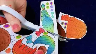 Cutting out papers with scissors ㅣ ASMR ㅣ Relaxing ㅣ Playing alone