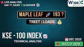 PSX Today | Maple Leaf Cement Headed to 193? | KSE-100 Index Technical Analysis | TREET & LOADS