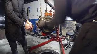Volvo 940 B230FK engine swap timelapse