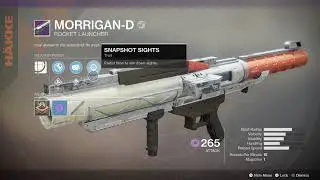 Destiny 2 Get Morrigan D Legendary Rocket Launcher