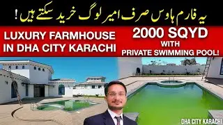 Luxury Farmhouse in DHA City | 2000 Sq Yd with Swimming Pool!